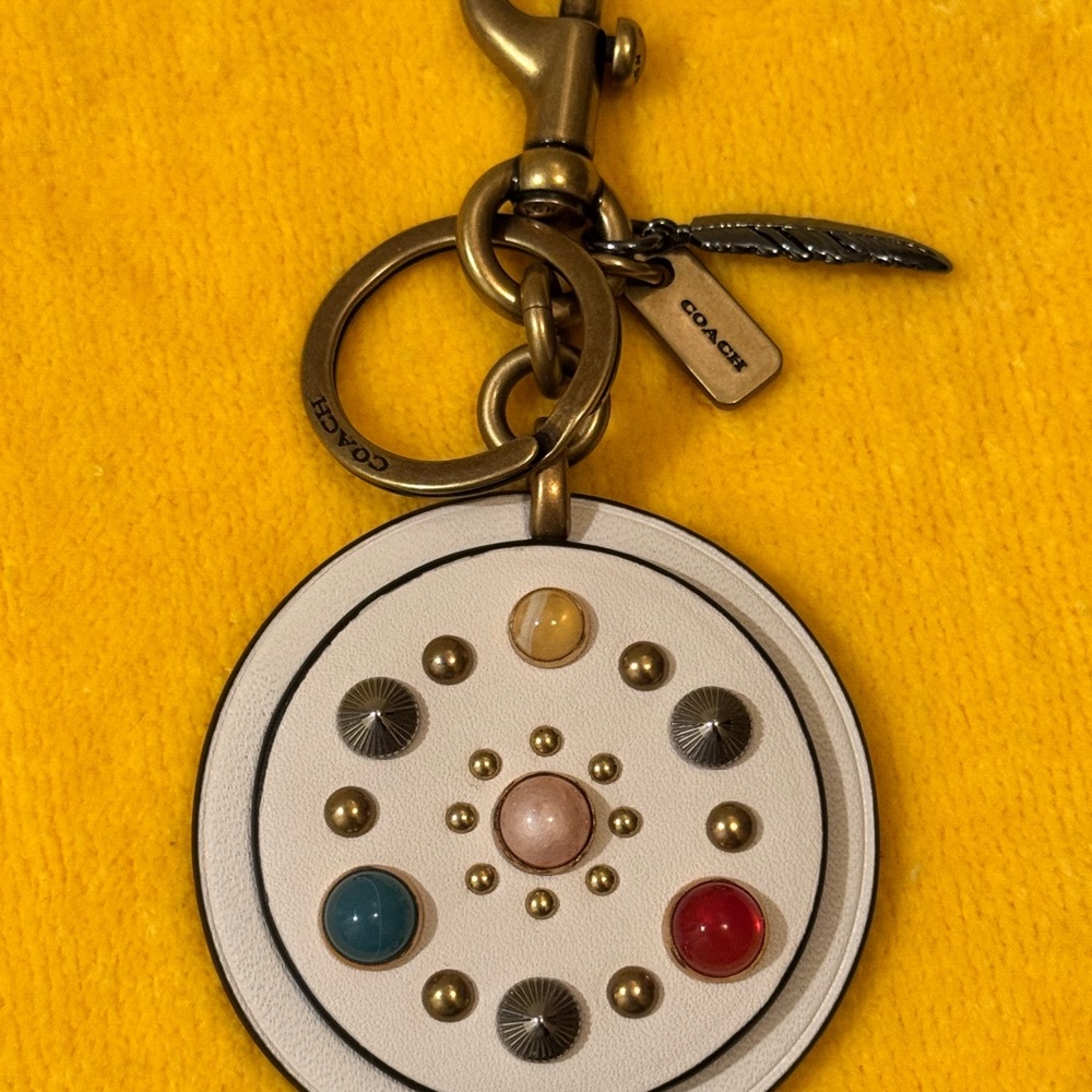 Coach Circle Rivets Bag Charm